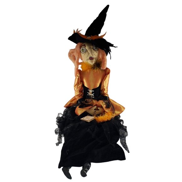 Gathered Traditions Lucille Witch Halloween Joe Spencer HTF Vintage - Picture 1 of 12